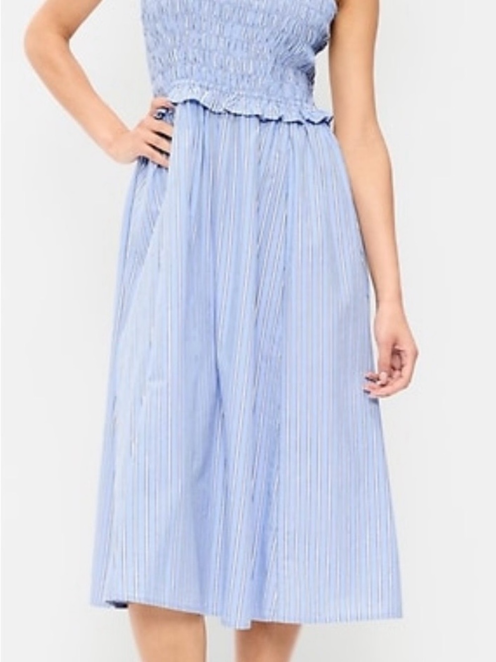 Old Navy Fit & Flare Smocked-Bodice Midi Dress sz XL